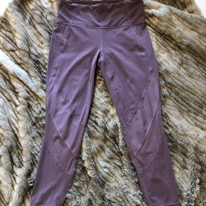 Athleta Mesh Shine Salutation 7/8 Length Tights